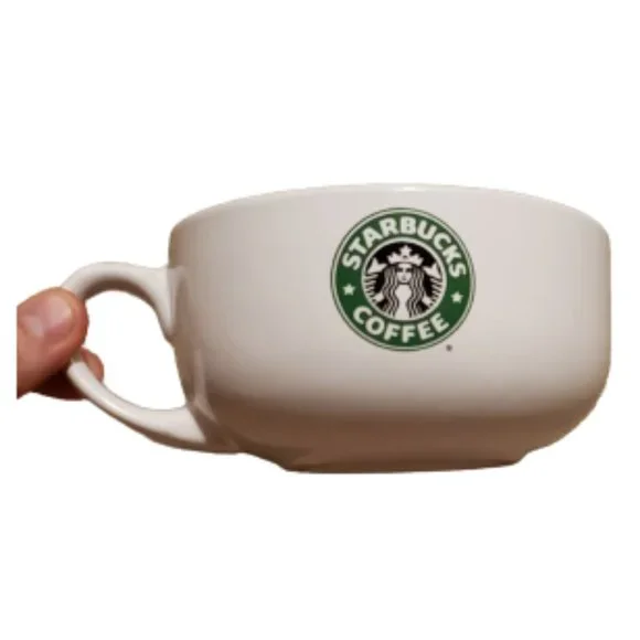 Starbucks | Kitchen | Starbucks Coffee Company 208 Retro Vtg Black Logo  Wide Coffee Mug Os Preowned | Poshmark
